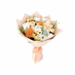 İthal Beyaz Papatya İthal Soft Gül Buketi