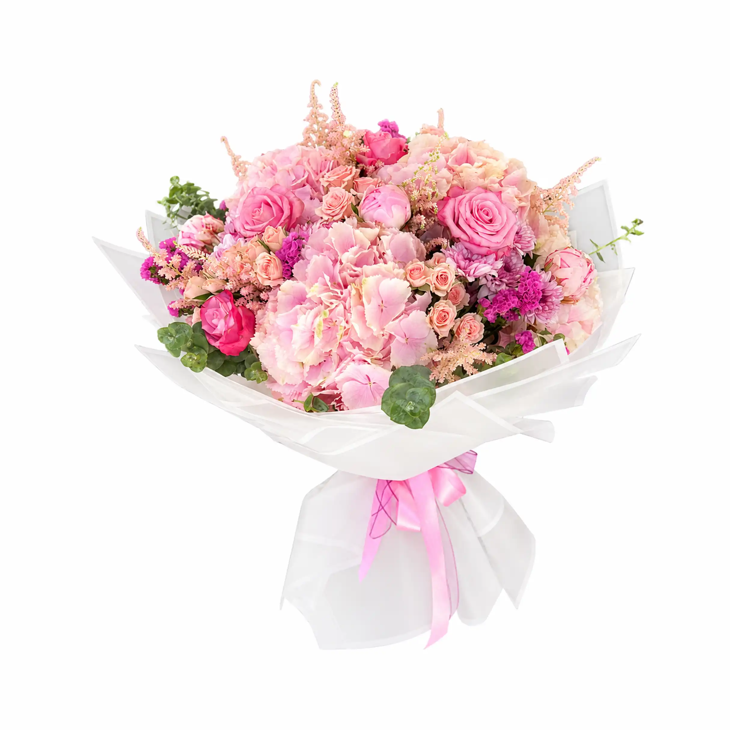5-ortanca-şakayık-çardakgül-pembe-ithalgül-lüxbuket Ortanca Şakayık Çardak Gül Pembe İthal Gül Lüx Buket - Görsel 1